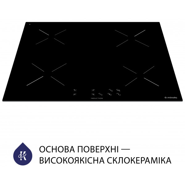 Фото - Варильна поверхня електрична Minola MI 6037 KBL