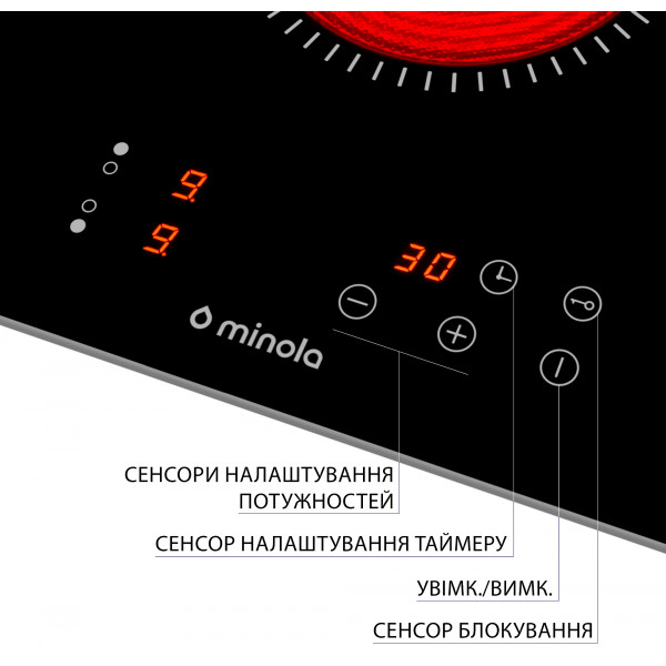 Фото - Варильна поверхня Domino Minola MVH 3031 KBL