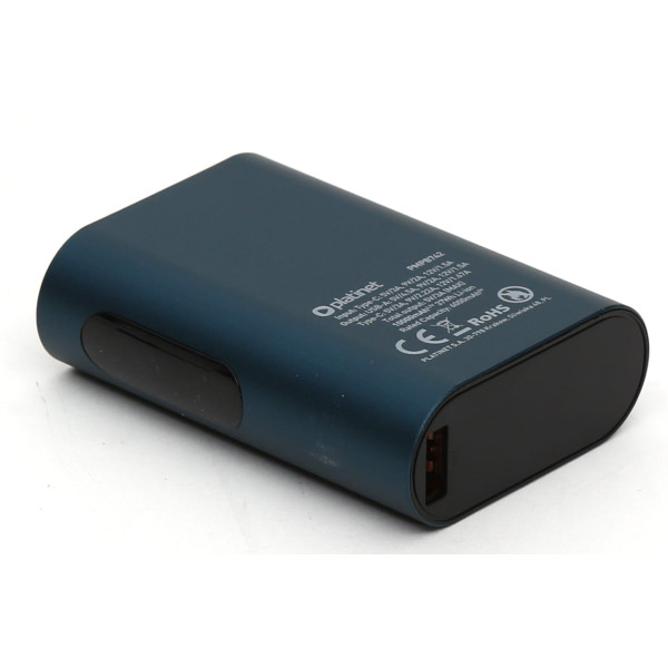 Фото - Батарея мобильная Platinet 10000mAh TYPE-C PD20W+ SCP22.5W HD+ 1500 CYCLES TOUCH MINI Blue (PMPB742BL)