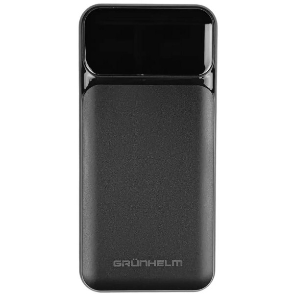 Фото - Батарея мобільна Grunhelm 20.000 mAh Black швидка зарядка 22.5W (GP-20BQC) Фото - Батарея мобільна Grunhelm 20.000 mAh Black швидка зарядка 22.5W (GP-20BQC)