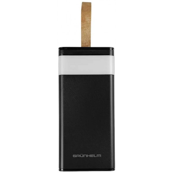 Фото - Батарея мобільна Grunhelm 50.000 mAh Black швидка зарядка 22.5W (GP-50BQC)