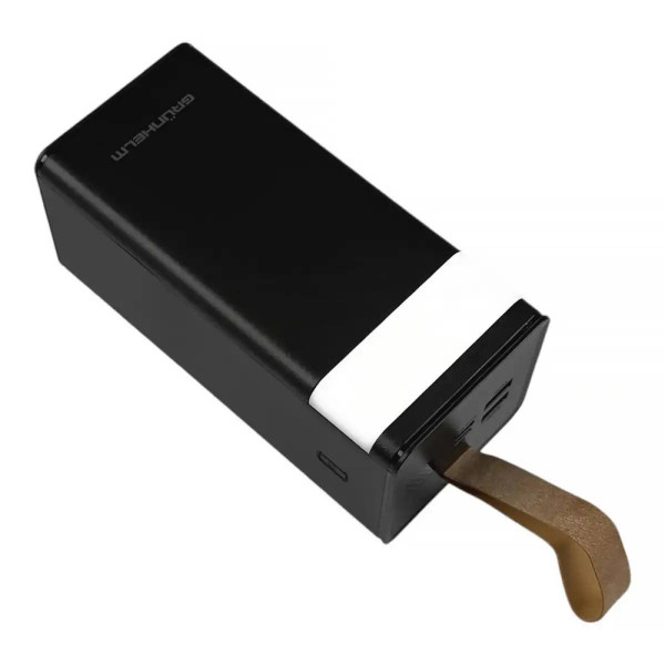 Фото - Батарея мобільна Grunhelm 50.000 mAh Black швидка зарядка 22.5W (GP-50BQC)