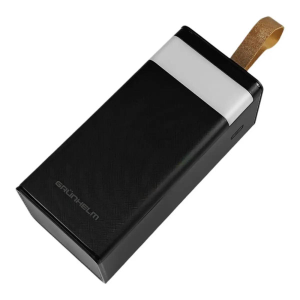 Фото - Батарея мобільна Grunhelm 50.000 mAh Black швидка зарядка 22.5W (GP-50BQC)