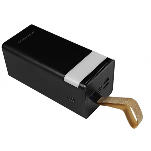 Фото - Батарея мобільна Grunhelm 50.000 mAh Black швидка зарядка 22.5W (GP-50BQC)