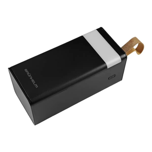 Фото - Батарея мобільна Grunhelm 50.000 mAh Black швидка зарядка 22.5W (GP-50BQC)