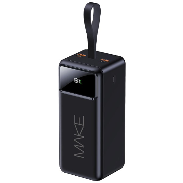 Фото - Батарея мобільна MAKE 50000mAh 22.5W Black (MPB-502BK)