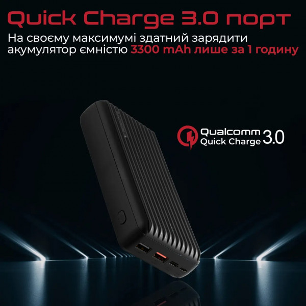 Фото - Батарея мобільна Promate Titan-30С 30000mAh Black