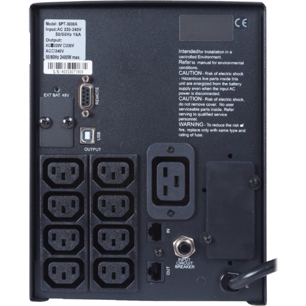 Фото - Джерело безперебійного живлення Powercom SPT-3000 II IEC