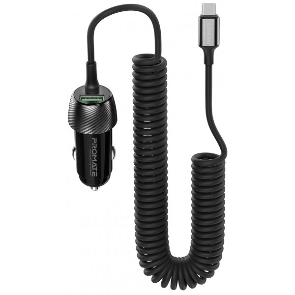 Фото - Автомобільний зарядний пристрій Promate Powerdrive-33pdc.Black