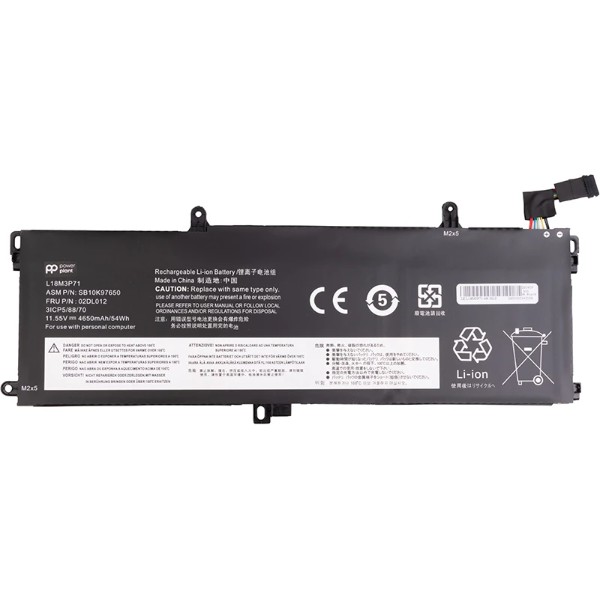 Фото - Акумулятор для ноутбука PowerPlant LENOVO ThinkPad T590 (L18M3P71) 11.55V 4650mAh (NB482818)