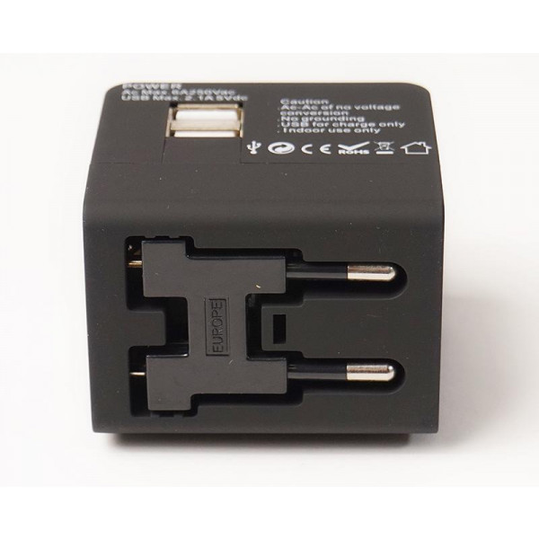 Фото - Мережевий зарядний пристрій PowerPlant 220V 6A 2xUSB Black (DV00DV5067)