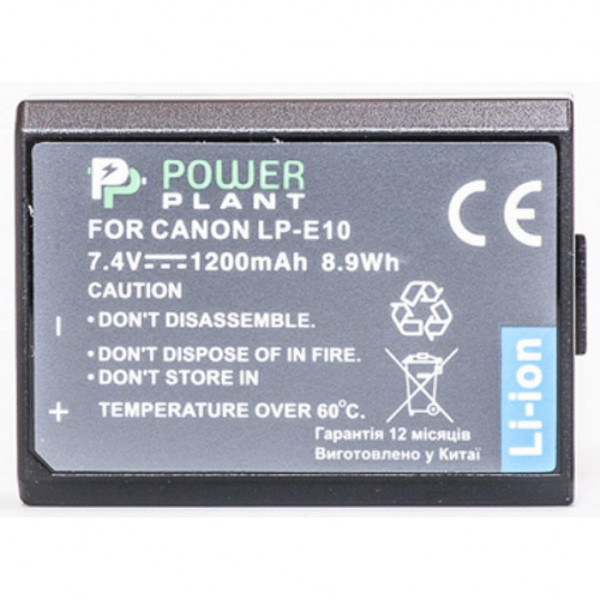 Фото - Акумулятор для фотокамери PowerPlant Canon LP-E10 1200mAh (DV00DV1304)