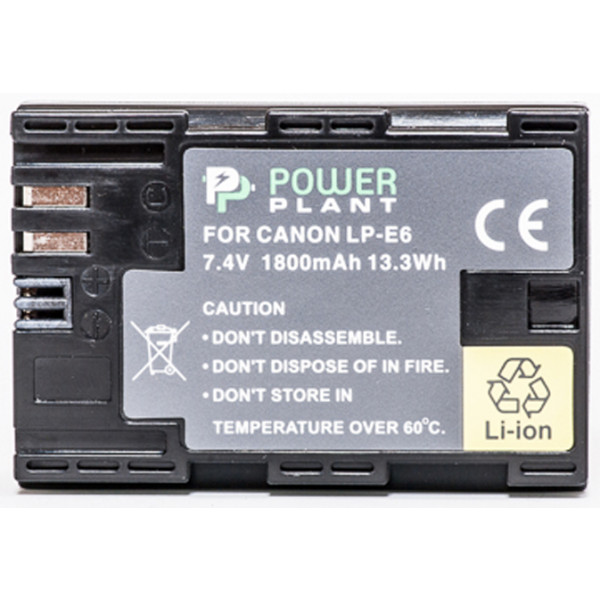 Фото - Акумулятор для фотокамери PowerPlant Canon LP-E6 Chip 1800mAh (DV00DV1243)