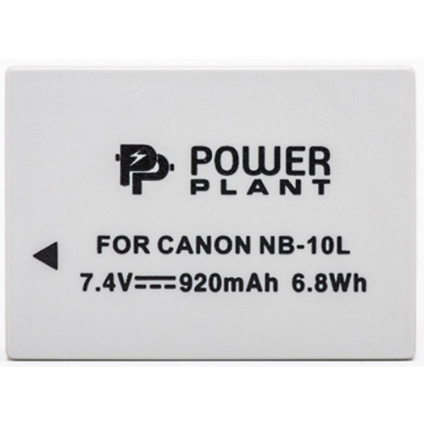Фото - Аккумулятор для фотокамеры PowerPlant Canon NB-10L 920mAh (DV00DV1302)