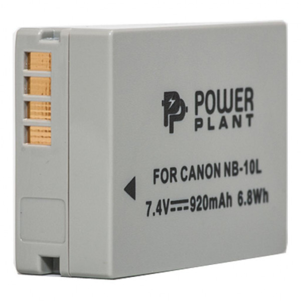 Фото - Аккумулятор для фотокамеры PowerPlant Canon NB-10L 920mAh (DV00DV1302)