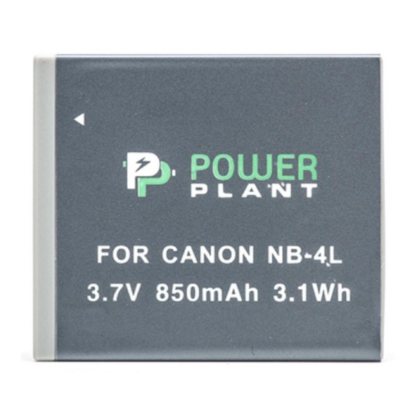 Фото - Аккумулятор для фотокамеры PowerPlant Canon NB-4L 850mAh (DV00DV1006)