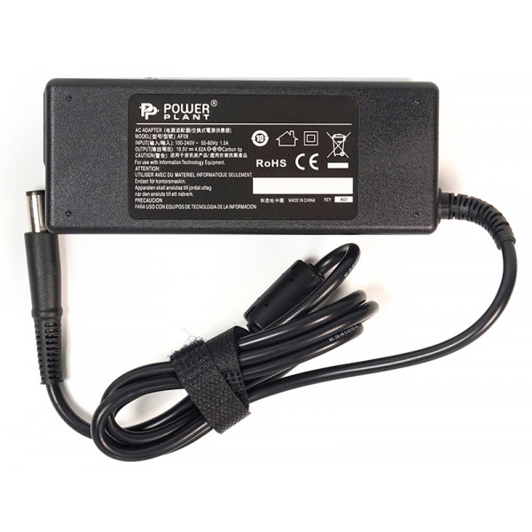 Фото - Зарядний пристрій для ноутбука PowerPlant Dell 220V 19.5V 90W 4.62A (DE90G7450)