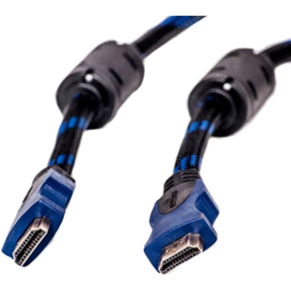 Фото - Кабель HDMI PowerPlant HDMI-HDMI v1.4 25m Nylon Double Ferrites Black (KD00AS1208)