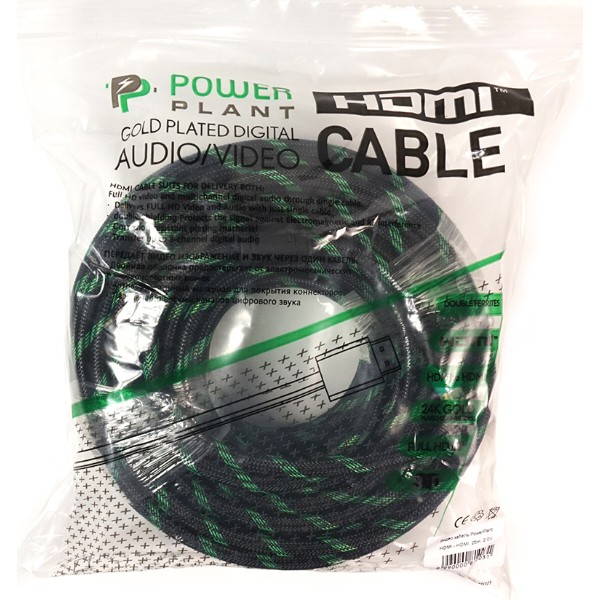 Фото - Кабель HDMI PowerPlant HDMI-HDMI v2.0 25m Double Ferrites Black (KD00AS1296)