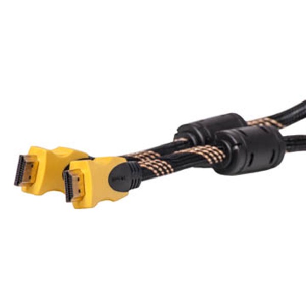 Фото - Кабель HDMI PowerPlant HDMI - HDMI 5m Nylon Double Ferrites (KD00AS1197)
