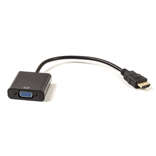 Фото - Переходник PowerPlant HDMI - VGA 0.15m Black (CA910885)