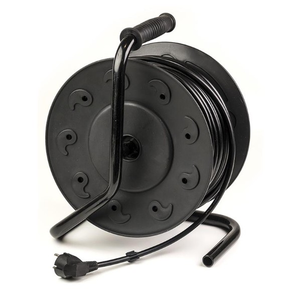 Фото - Удлинитель 220В PowerPlant JY-2002/50 (PPRA10M500S4) 4 розетки 50m Black-Yellow