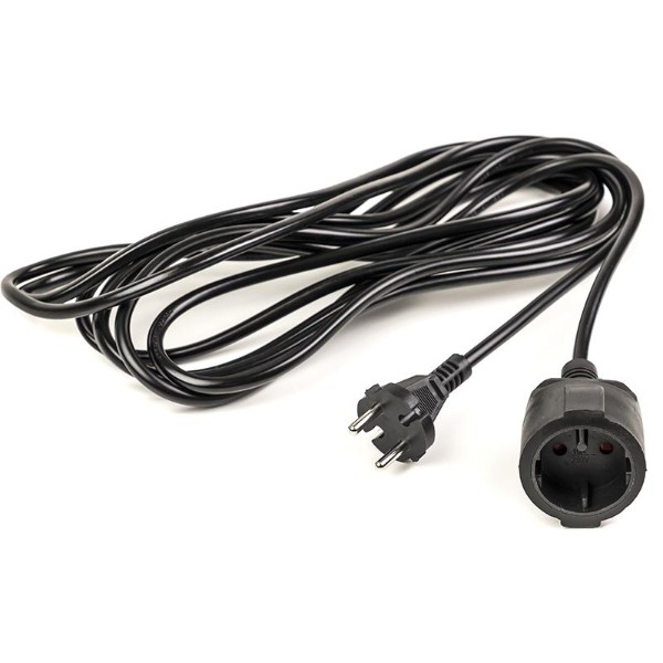 Фото - Удлинитель 220В PowerPlant JY-3021/5 (PPEA08M50S1) 1 розетка 5m Black