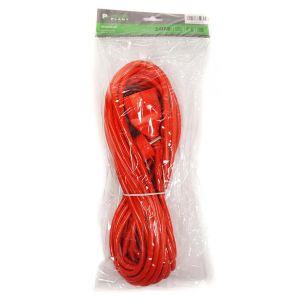 Фото - Удлинитель 220В PowerPlant JY-3024/10 (PPCA08M100S1) 1 розетка 10m Orange