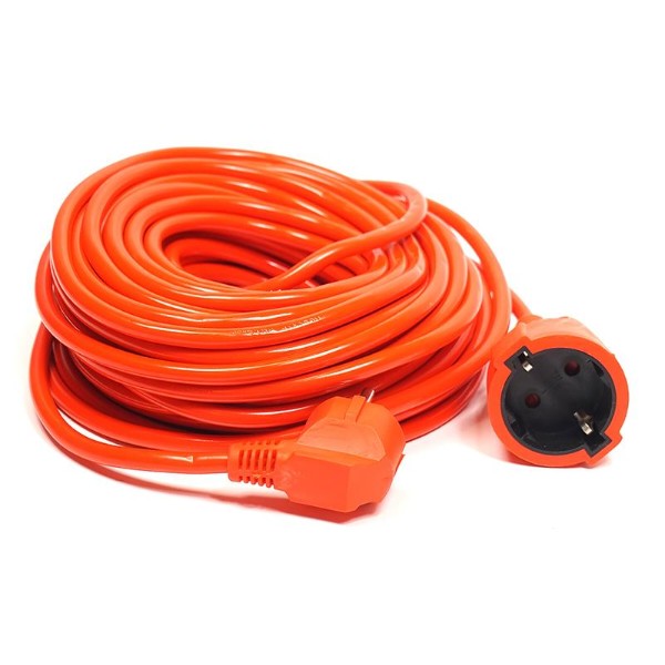 Фото - Удлинитель 220В PowerPlant JY-3024/20 (PPCA10M200S1) 1 розетка 20m Orange