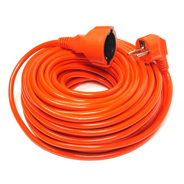 Фото - Подовжувач 220В PowerPlant JY-3024/25 (PPCA10M250S1) 1 розетка 25m Orange