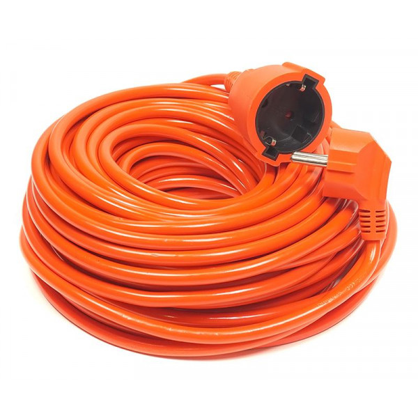 Фото - Подовжувач 220В PowerPlant JY-3024/25 (PPCA10M250S1) 1 розетка 25m Orange