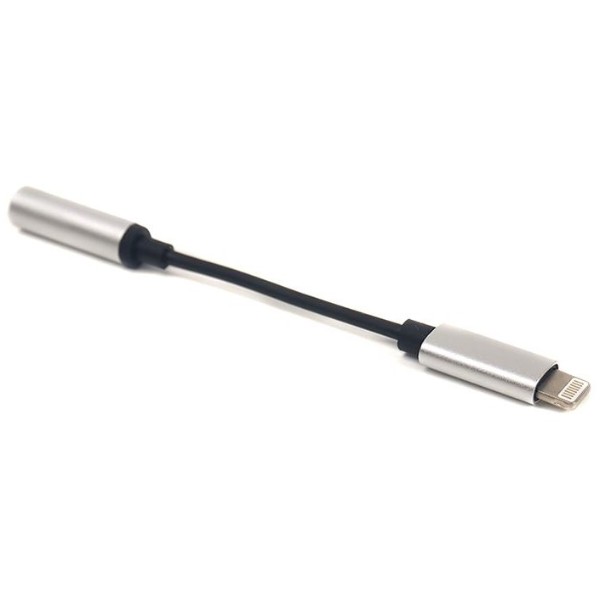 Фото - Переходник аудио PowerPlant Lightning-Jack 3.5mm 0.1m Silver (CA910366)