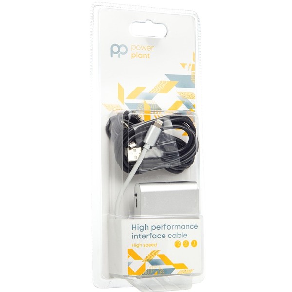 Фото - Переходник HDMI PowerPlant Lightning (M) - HDMI, VGA, 3.5 мм (F) (CA911929)