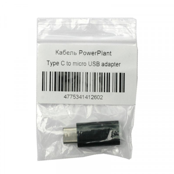 Фото - Переходник PowerPlant microUSB - Type-C (KD00AS1260)