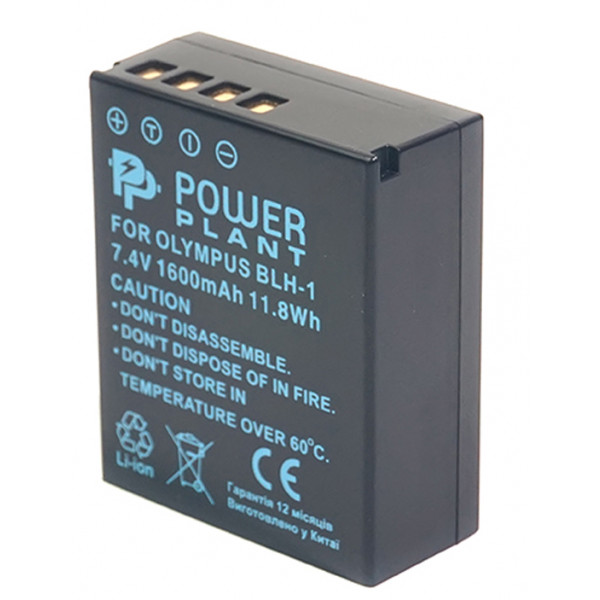 Фото - Аккумулятор для фотокамеры PowerPlant Olympus BLH-1 1600mAh (CB970148)