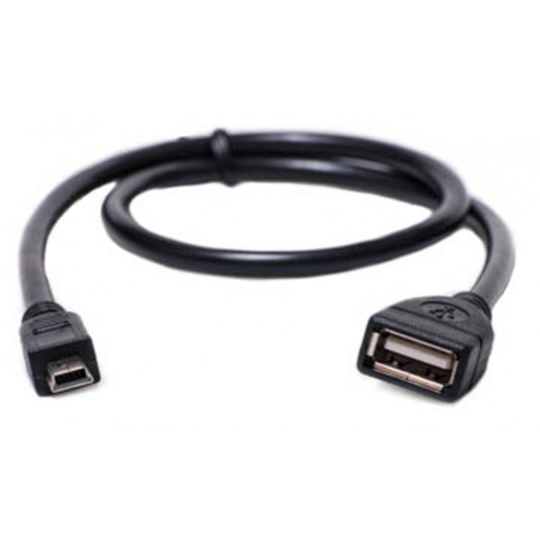 Фото - Кабель PowerPlant OTG USB 2.0 AF - Mini 0.5m (KD00AS1235)