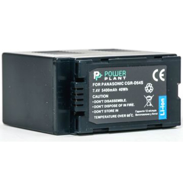 Фото - Аккумулятор для фотокамеры PowerPlant Panasonic CGA-D54S 5400mAh (DV00DV1249)