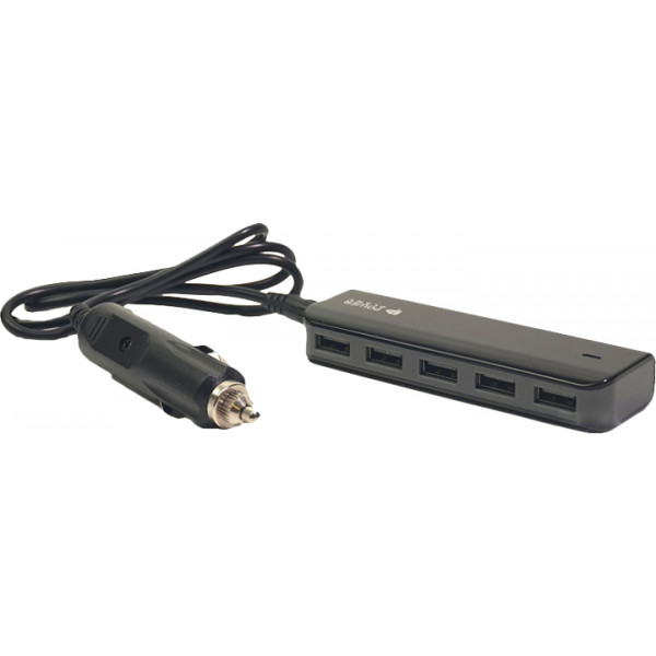 Фото - Автомобільний зарядний пристрій PowerPlant UB-860 5xUSB Black (SC230044)