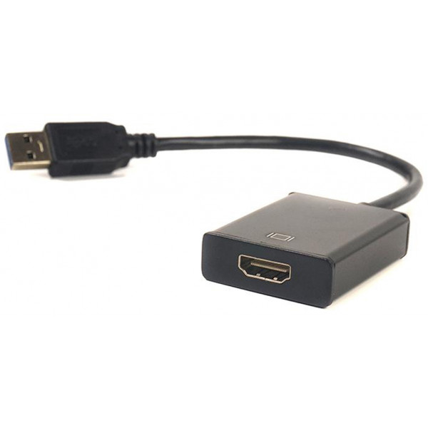Фото - Перехідник HDMI PowerPlant USB 3.0 AM - HDMI FM 0.15m Black (CA910373) Фото - Перехідник HDMI PowerPlant USB 3.0 AM - HDMI FM 0.15m Black (CA910373)