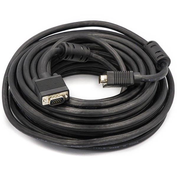 Фото - Кабель PowerPlant VGA-VGA 15m Double Ferrites (CA911035)
