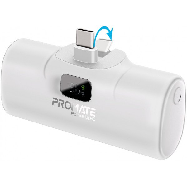 Фото - Батарея мобільна Promate 5000mAh (powerup-c.white)