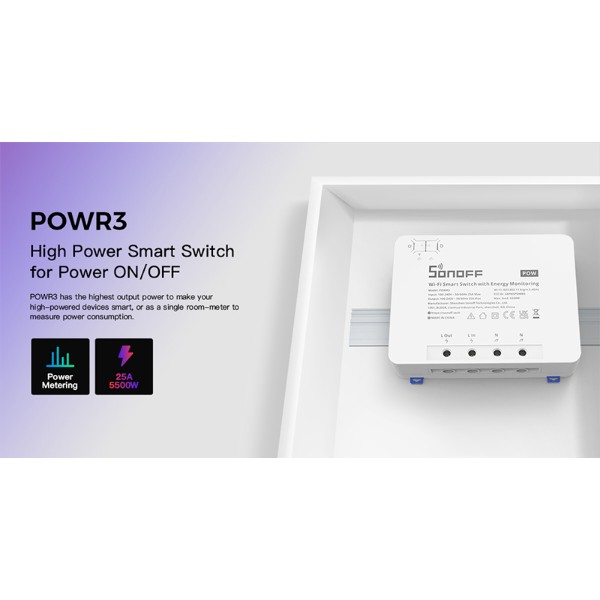 Фото - Розумний диммер Sonoff POWR3