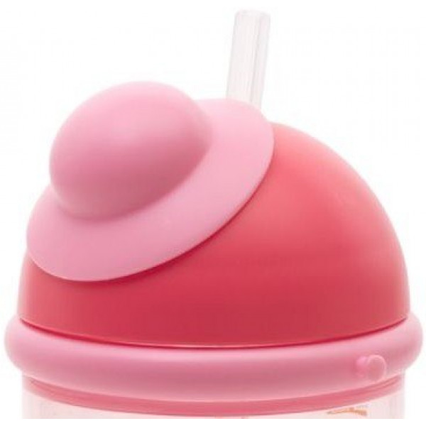 Фото - Поильник-непроливайка детский Baby Team с силиконовой трубочкой, 380 мл. (5010 красный)