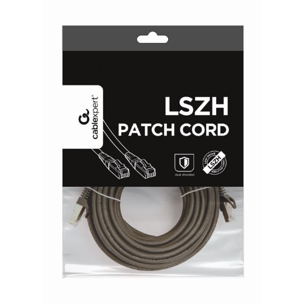 Фото - Кабель патч-корд Cablexpert S/FTP (PP6A-LSZHCU-BK-10M) 50u 10m Black