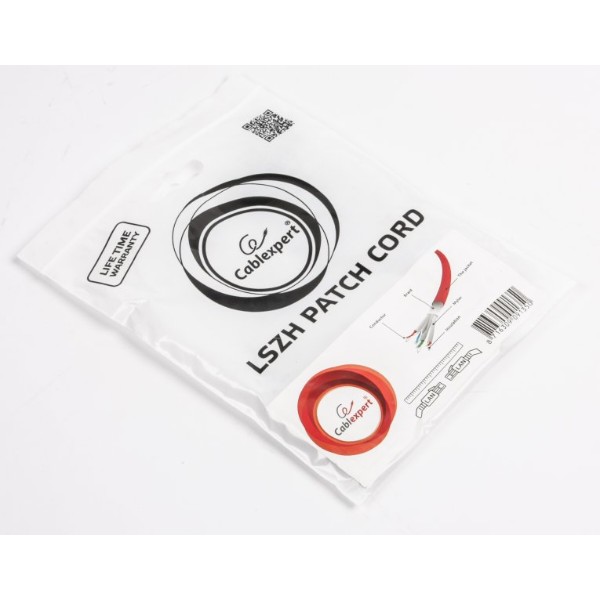 Фото - Кабель патч-корд Cablexpert S/FTP (PP6A-LSZHCU-R-0.25M) 50u 0.25m Red