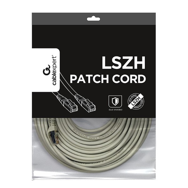 Фото - Кабель патч-корд Cablexpert S/FTP (PP6A-LSZHCU-50M) 50u 50m Gray