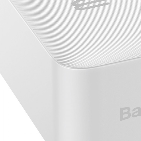 Фото - Батарея мобильная Baseus Bipow 20W 30000mAh USB-C 2xUSB QC 3.0 White (PPDML-N02)
