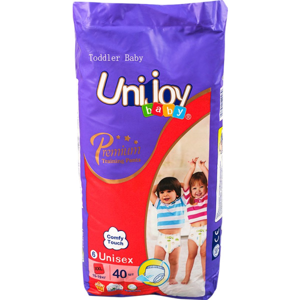 Фото - Одноразовые подгузники-трусики Unijoy Premium XXL 15-19 кг 40 шт. (6973920542469)