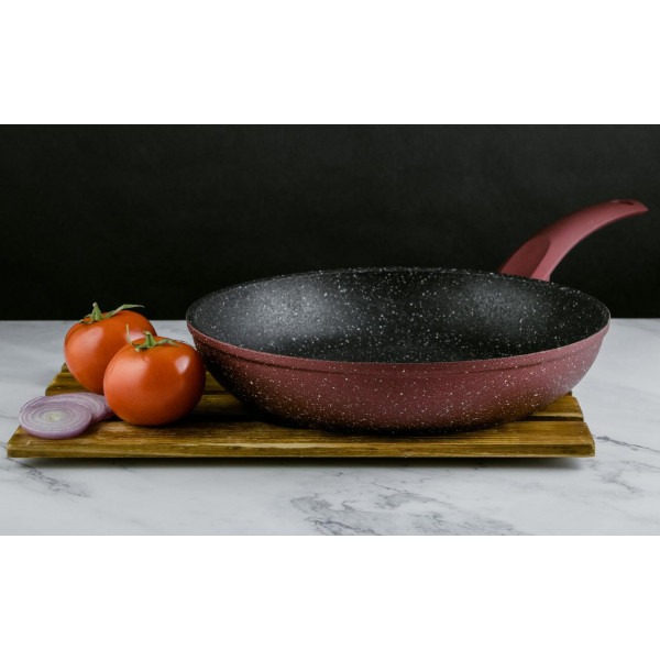 Фото - Сковорода універсальна Pepper Cherry Lava-Stone 28x5.4 cм (PR-2109-28)