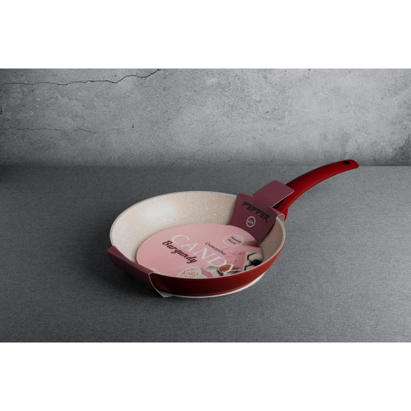 Фото - Сковорода універсальна Pepper Candy Burgundy  26x4.8 cм (PR-2111-26)